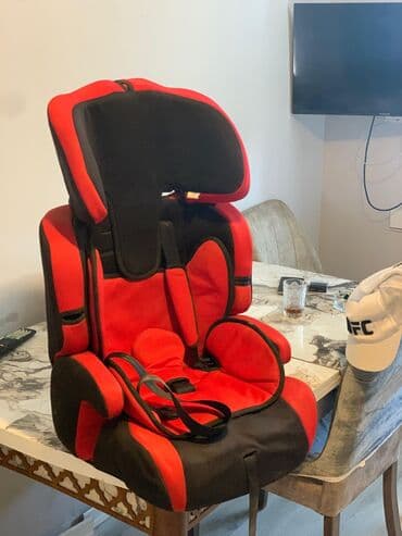 столики для автокресел: Uşaq avtomobil oturacağı – qırmızı/qara rəng - Yaş/qəbuledici çəkilər — 1