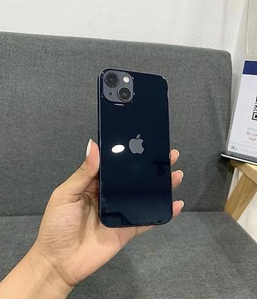 ipon: IPhone 13, 128 GB, Midnight, Zəmanət, Simsiz şarj, Face ID — 1