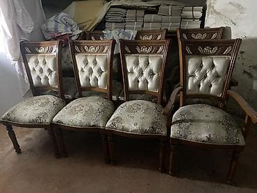 stul: Klassik üslubda işlənmiş mebel dəsti (qonaq otağı üçün) Masanin — 4