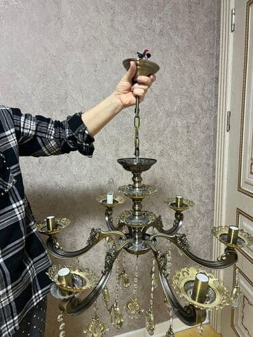 Sandıqlar: Çılçıraq, 8 lampa, Metal — 2