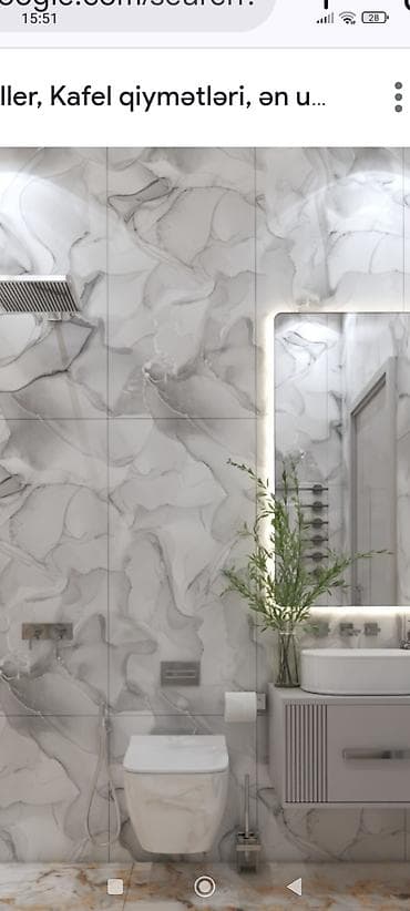 hamam tualet: Mərmər naxışlı kafel-metlax kolleksiyası - İstifadə sahələri: hamam — 4