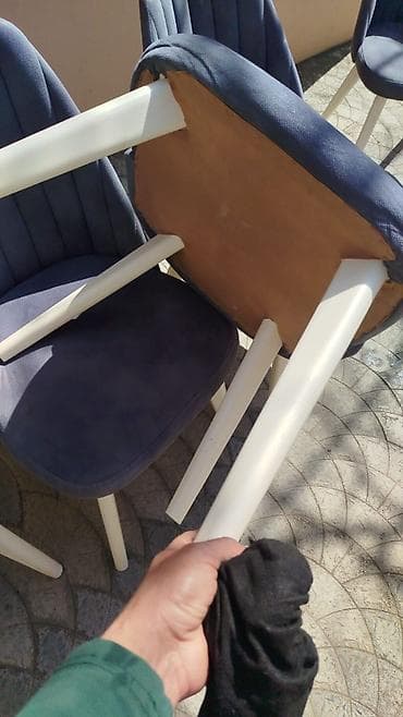 mətbəxt masasi: Mətbəx üçün, Qatlanmayan, rəng - Boz Stul — 4