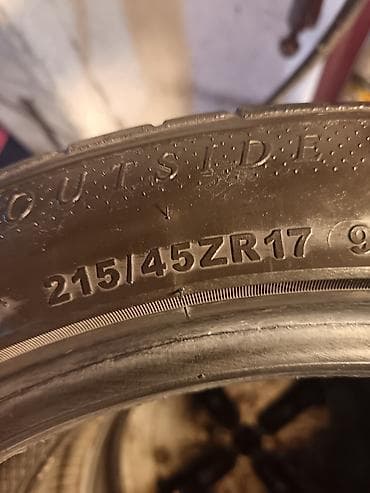disklerin satisi: Satılır: 4 ədəd yol şini - Ölçü: 215/45 ZR17 - Quruluş: Radial — 2