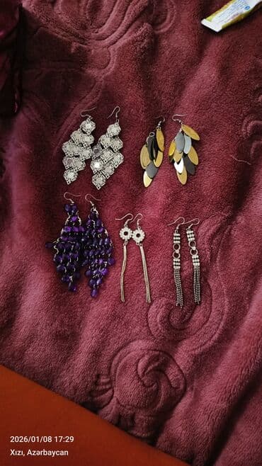 Daraq panellər: Qadın bəzək dəsti - Boyunbağı: Nazik qızılı rəngli zəncir, ucu — 9