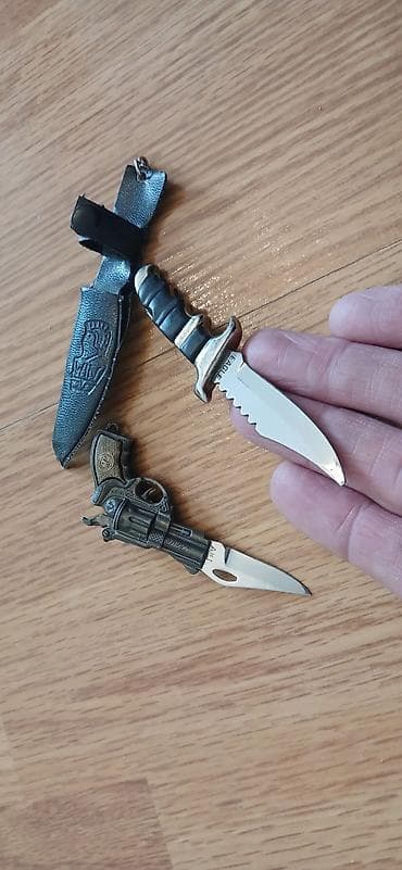 Mini bıçaq dəsti – 2 ədəd - Qılınc tipli mini bıçaq: metal qvardalı — 1