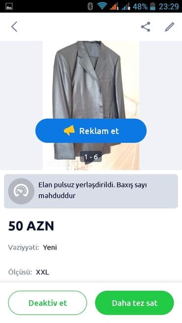 qaqa şalvarı: Kastyum şalvar desti 50 manat nömreye zeng çatmassa vatcapa yığın — 2