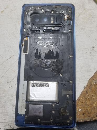notebook samsung: Samsung Galaxy Note 8, 64 GB, rəng - Mavi, Qırıq, Barmaq izi, Face ID — 1