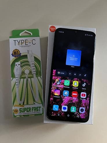 borofone be28 plus: Infinix HOT 30i, 128 GB, rəng - Göy, Düyməli, Sensor — 6
