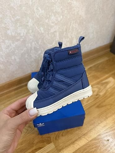 Детская обувь: Цвет - Синий Ботинки, Adidas, Размер: 23, Унисекс — 3