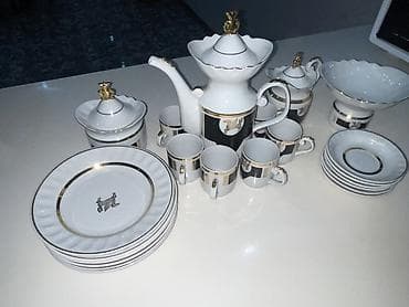 acar naboru satilir: Çay dəsti, rəng - Ağ, Farfor, 6 nəfərlik — 1