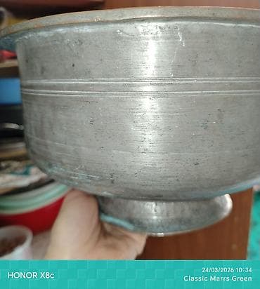 Столовая посуда: Миски, 1 шт., цвет - Серый, Металл — 3