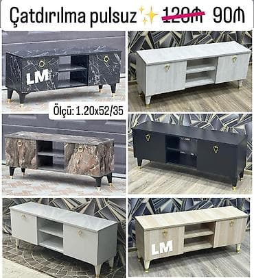 TV STEND / TV altı Yeni və sifarişlə. Qiymət : 90₼ Ölçü  — 3