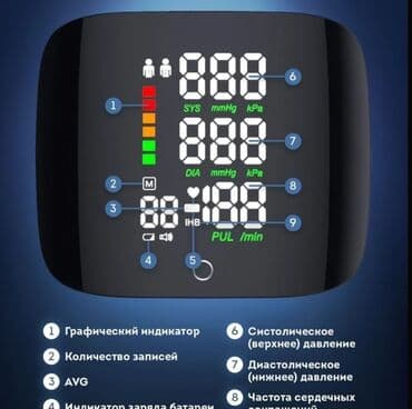 təzyiq ölçən aparat: Tezyiq olcen.ENDIRIM Bilekden olcen Sürətli çatdırılma pulsuz — 6