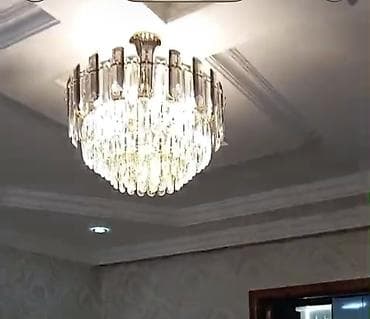 ikinci el lusturlar: Çılçıraq, 10 və daha çox lampa, Şüşə — 1