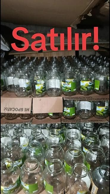 Qab-qacaq və mətbəx ləvazimatları: Məhsul: 2 kq-lıq şüşə bankalar • Material: qalın, şəffaf şüşə • — 2