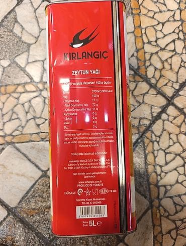 nehrə yagı: Zeytun yağı, Kırlangıç, 5 l, Ödənişli çatdırılma — 2