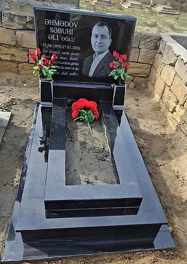 Qara qranitdən məzar abidələrinin hazırlanması və quraşdırılması - lalafo.az -da Qara qranitdən məzar abidələrinin hazırlanması və quraşdırılması -