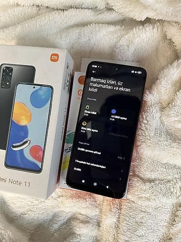 xiaomi redmi pad 2: Redmi Note 11, 128 GB, rəng - Qara, Barmaq izi, Face ID — 7