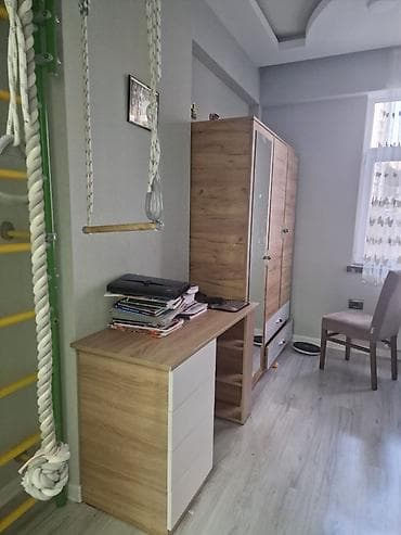 masa ders: Uşaq otağı üçün mebel - Yazı masası: ağ çekmecəli (4 gözlü) sol — 2
