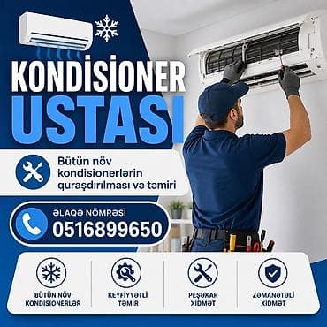 Kondisioner ustası xidməti - Bütün növ kondisionerlərin — 1