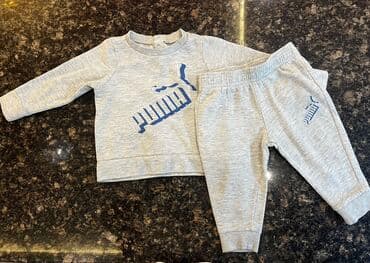 Uşaq üçün idman dəsti Puma 9-12 ay – 2 parça: - Rəng: açıq boz -