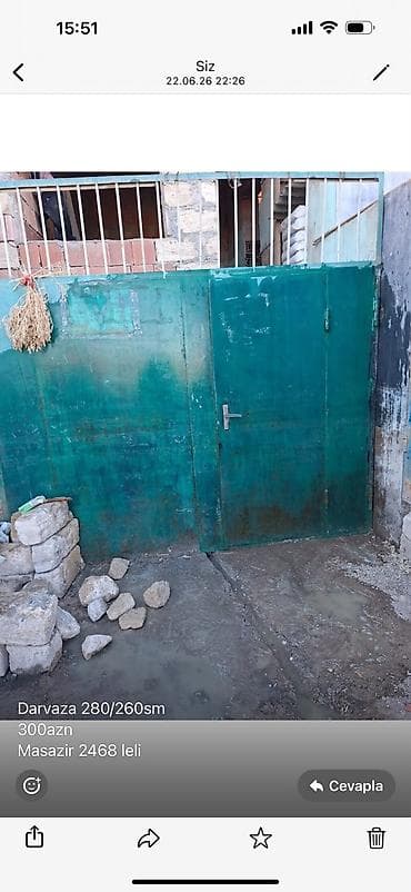Darvaza 280/260sm
300azn
Masazir 2468 leli