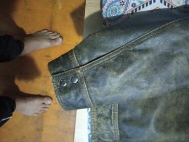 Plaşlar: HUGO BOSS kişi dəri gödəkcə - Material: qalın, təbii dəri — 16