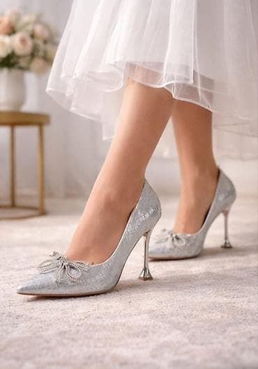 danilov ayaqqabi: Ölçü: 37, rəng - Gümüşü, İşlənmiş — 2