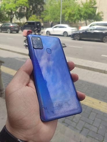 nintendo switch 2. el: Samsung Galaxy A21S, 32 GB, rəng - Göy, Sensor, İki sim kartlı, Sənədlərlə — 1