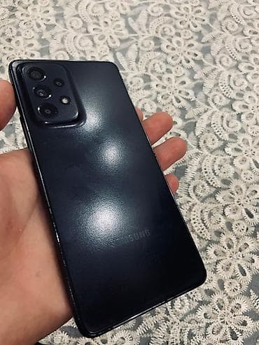samsung a53 telefon: Samsung Galaxy A53, 128 GB, rəng - Qara, İki sim kartlı — 3