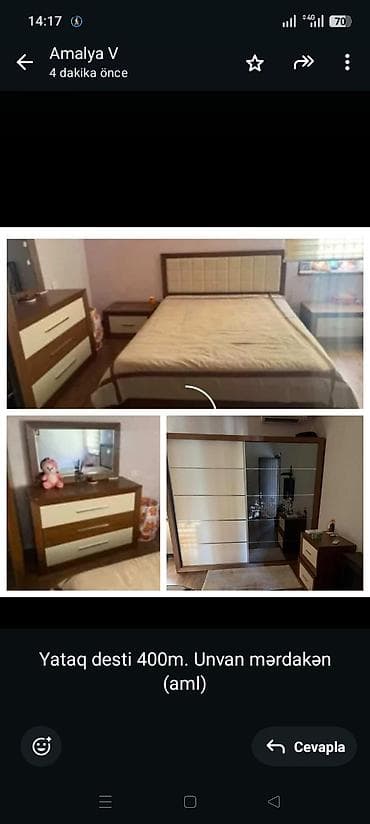 perla mebel sumqayit: Yataq desti 400m. Unvan mərdakən (aml) — 1