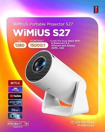 Yeni Portativ Proyektor Ödənişli çatdırılma