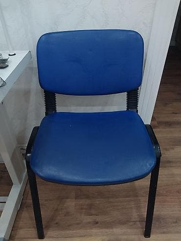 stul ofis: Ofis/konfrans stulu – mavi rəngli - Oturacaq və bel hissəsi: yumşaq — 1