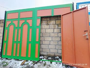 dəmir darvazalar işlənmiş: İşlənmiş Dəmir Həyət darvazası, Mexaniki, Qapı ilə, rəng - Yaşıl, Kredit yoxdur, Ödənişli çatdırılma — 5