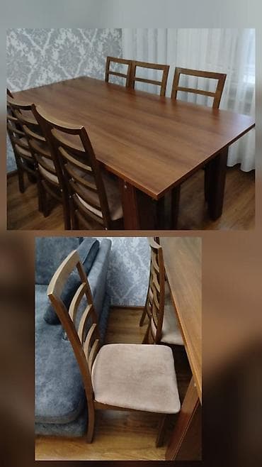 барные стулья: NurideMasa dəsti Satılır 200₼ 6 oturacaq Masa açılmır Üzərində xırda — 1