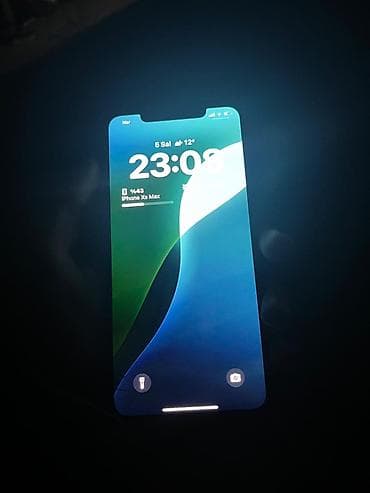 iphone xs ekranı: IPhone Xs Max, Qızılı, Face ID — 2