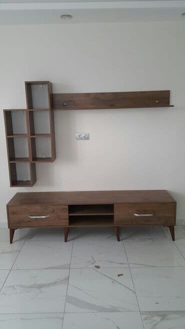 тв стенды в баку: Новый, Прямой ТВ стенд, С полками, Стеклянный, Азербайджан — 4