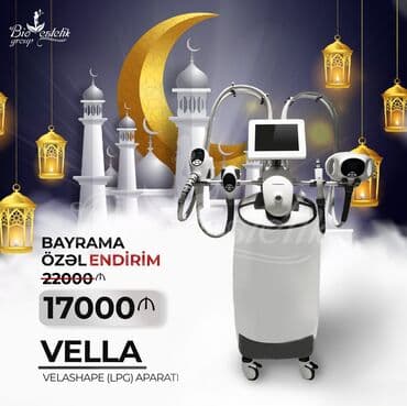 массажный аппарат для шеи: Bipolyar RF, Kavitasiya, Vakuum-Rolik massajı, Termolifting aparatı • — 1