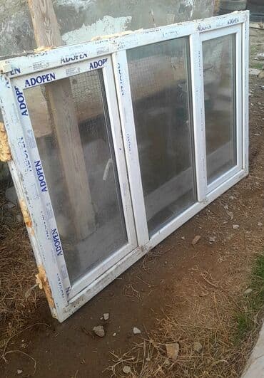 Материалы для кровли крыш: PVC pəncərə bloku en1.80 uz 1.15 - Brend: ADOPEN profilli PVC - — 2