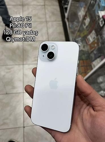 iphone barter var: IPhone 15, 128 GB, Ağ, Face ID — 1