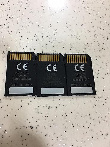 second son: Sony Memory Stick yaddaş kartları 1gb -15 azn 2gb - 20 azn və 8gb — 2