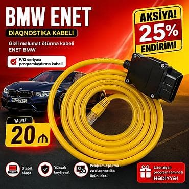 BMW ENET diaqnostika kabeli. Gizli məlumat ötürmə kabeli ENET BMW, 👀