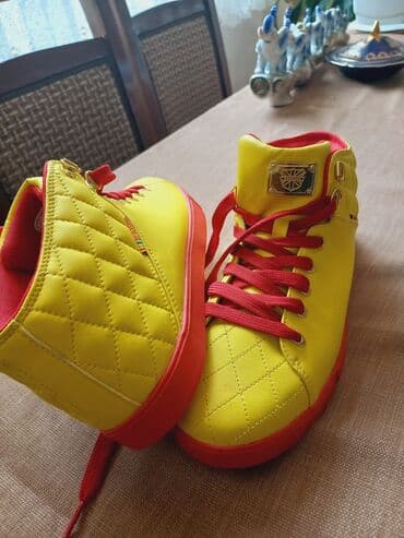 uşaq üçün hündür krosovkalar: Ölçü: 44, rəng - Sarı, Yeni — 2