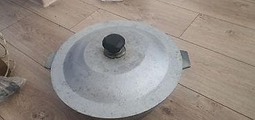 cuqun qazan: Qazan, rəng - Gümüşü, Çuqun, 32 sm — 4