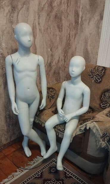 manekenler: Kişi, Qadın, Uşaq, Ağ — 6