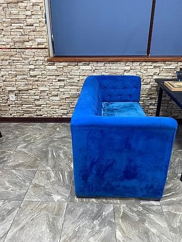 Mini-divan, Açılmayan, Bazasız, Vеlur parça, Çatdırılma yoxdur — 2