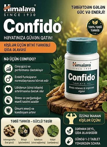 libido parfum: Himalaya Confido – kişilər üçün bitki tərkibli qida əlavəsi Məhsulun — 1