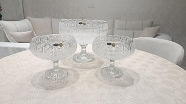 karaca bohemia crystal: Temiz cex xrustalidir 2balaca 1boyuk Yenidir islenmeyib.hal hazirda — 1