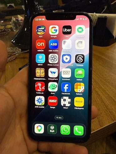 nardan simə kontur: IPhone 12, Qara, Face ID — 1
