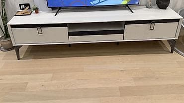 TV altlığı / media konsol + masa - Minimalist dizaynlı geniş TV